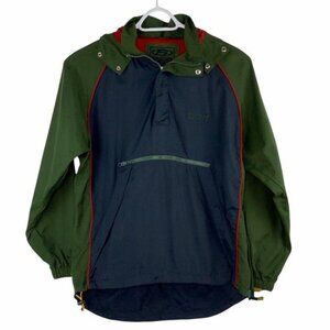 Structure Sport Mens Vintage 90's 1/4 Zip Side Zip Removable Hooded Jacket S Y2K